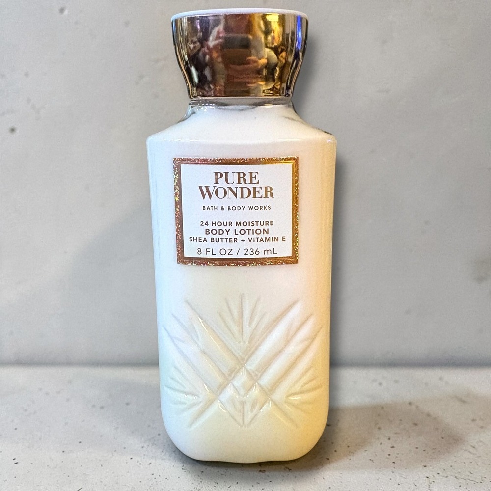 Bath & Body Works Pure Wonder Body Lotion 8oz Shea Butter Vitamin E Moisturizer